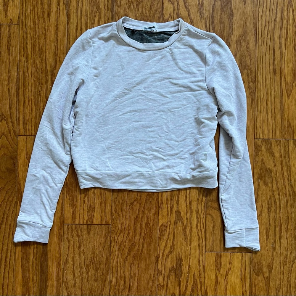 Women's gymshark pink Long Sleeve crop Top shirt small s